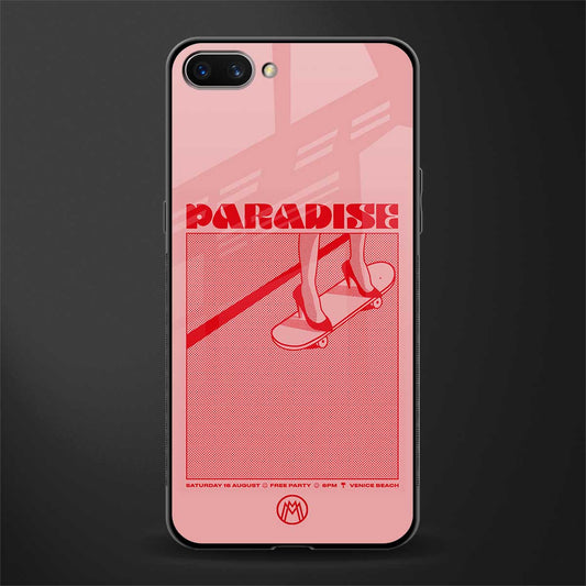 paradise glass case for oppo a3s image