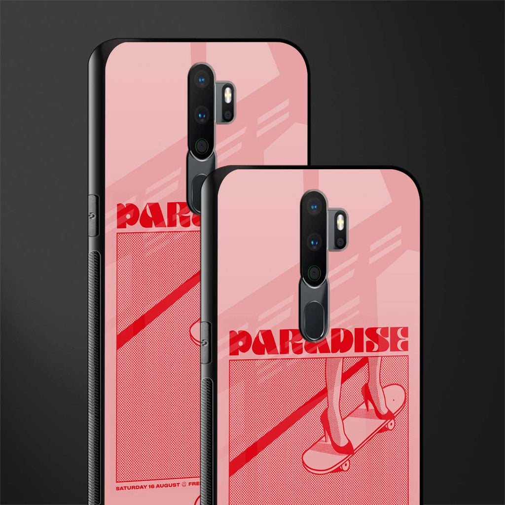 paradise glass case for oppo a9 2020 image-2