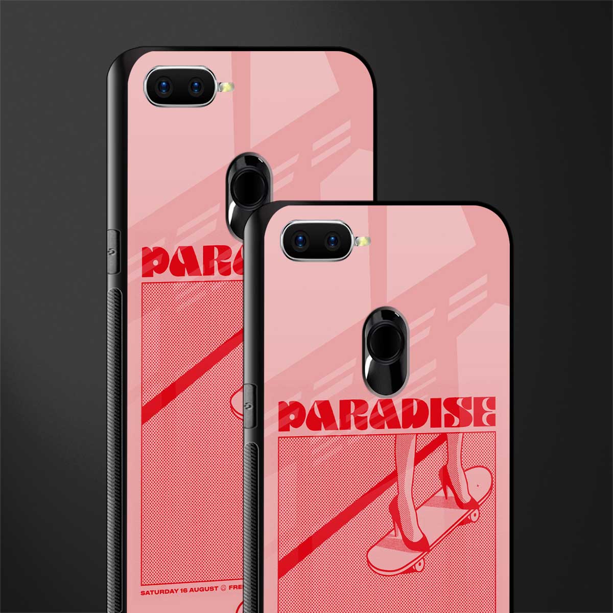 paradise glass case for oppo a12 image-2