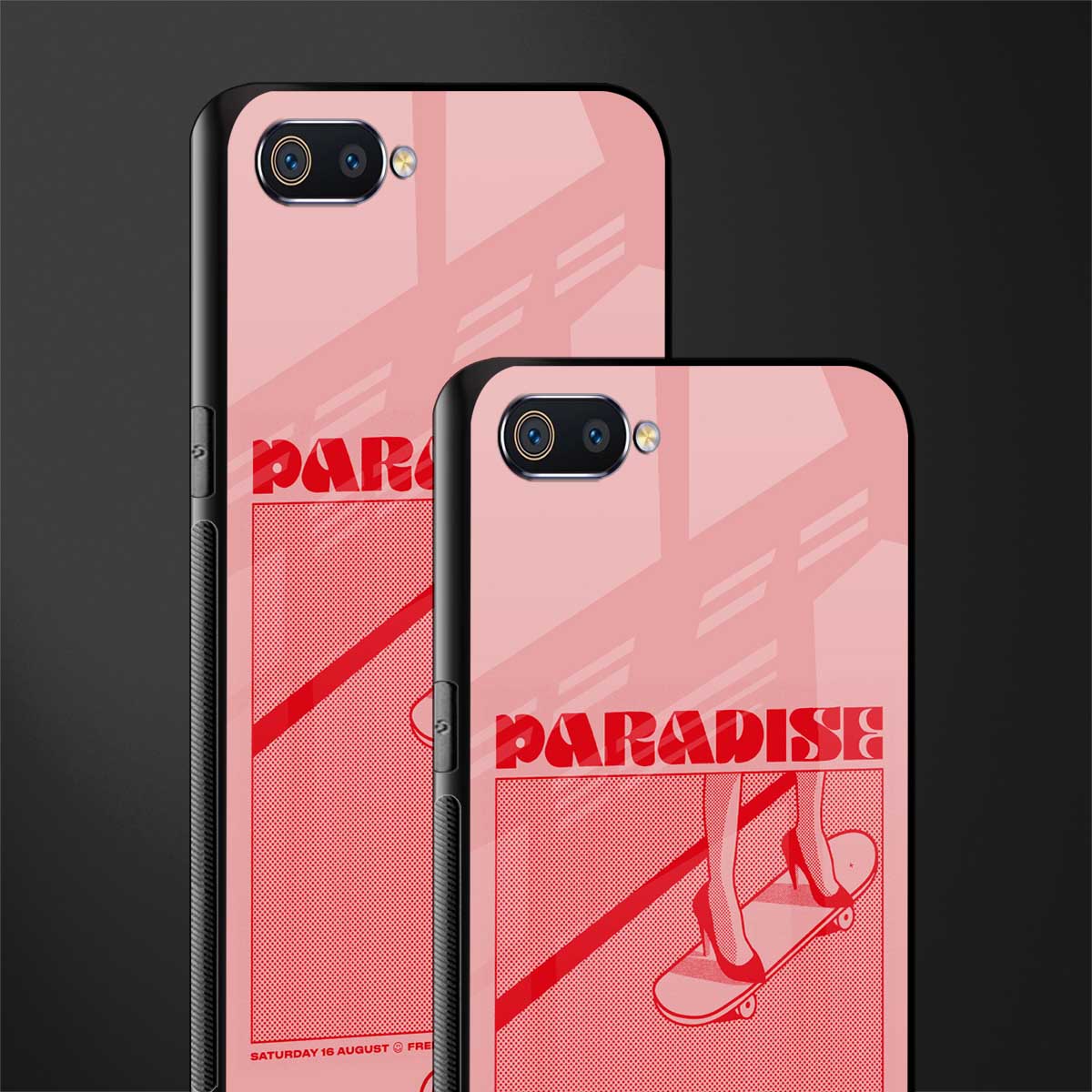 paradise glass case for oppo a1k image-2
