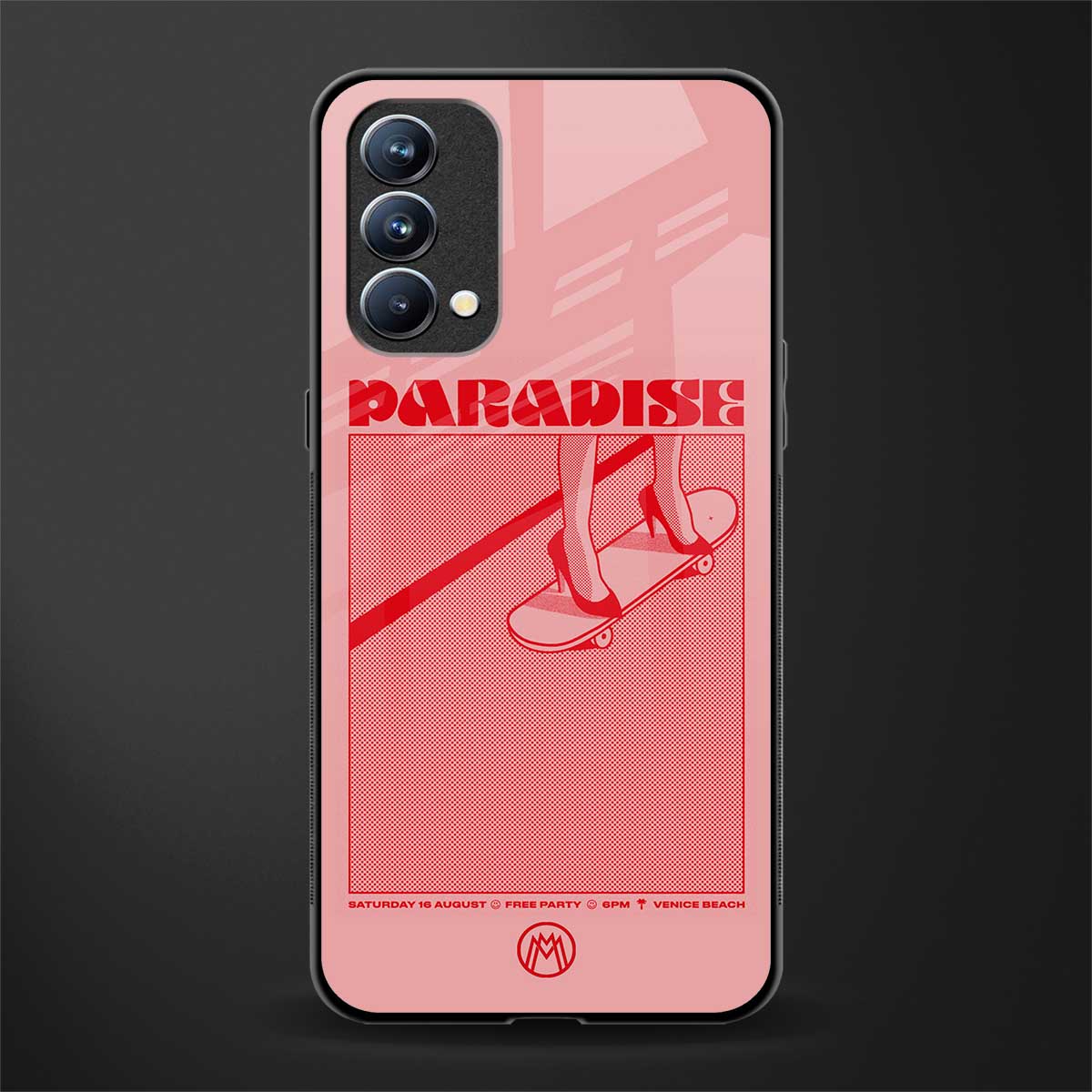 paradise glass case for oppo f19 image