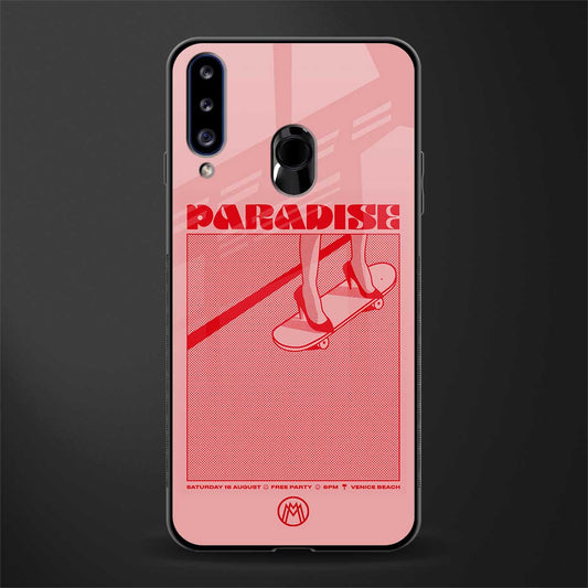 paradise glass case for samsung galaxy a20s image