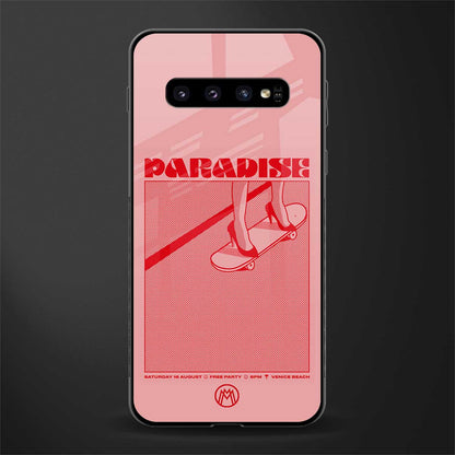 paradise glass case for samsung galaxy s10 image