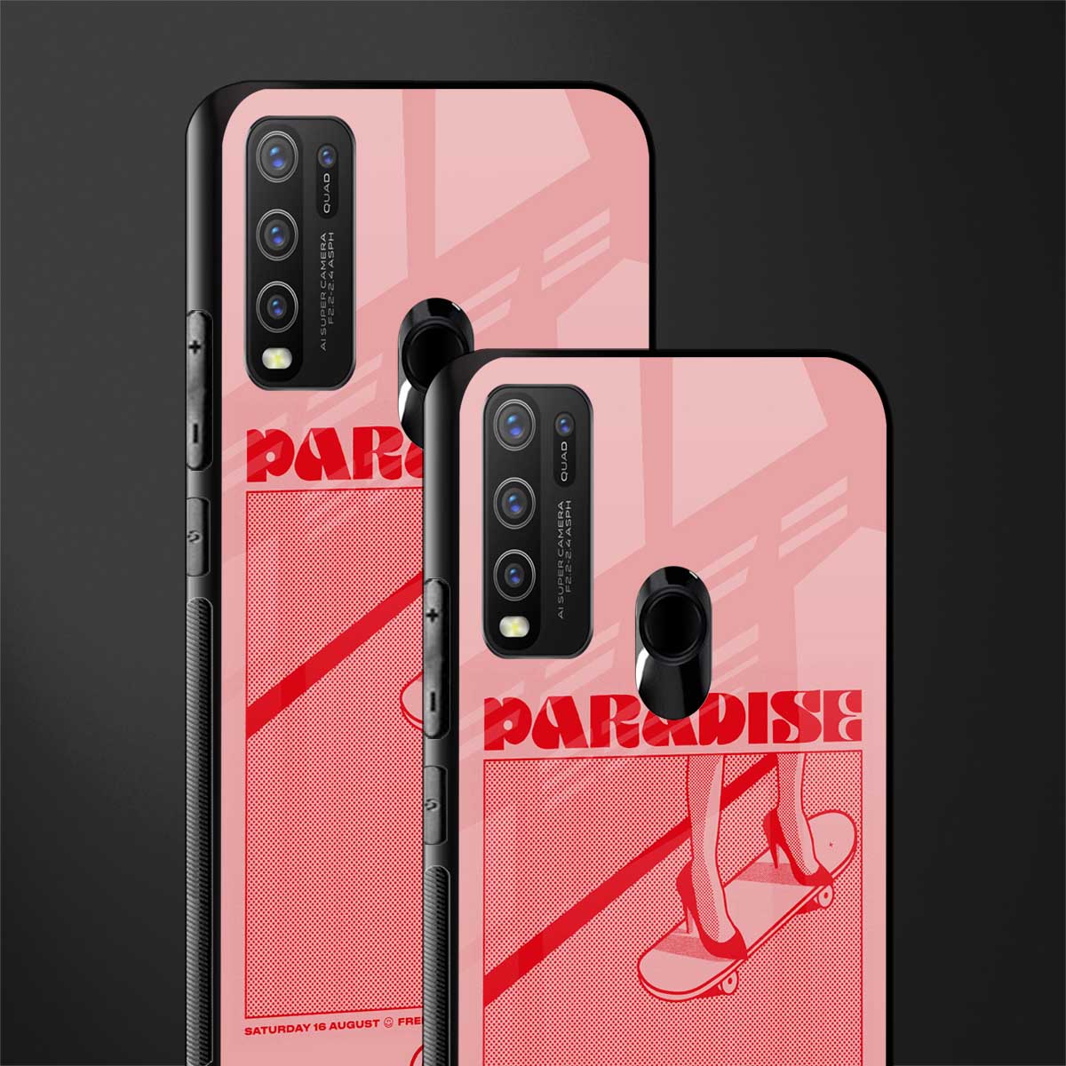 paradise glass case for vivo y50 image-2