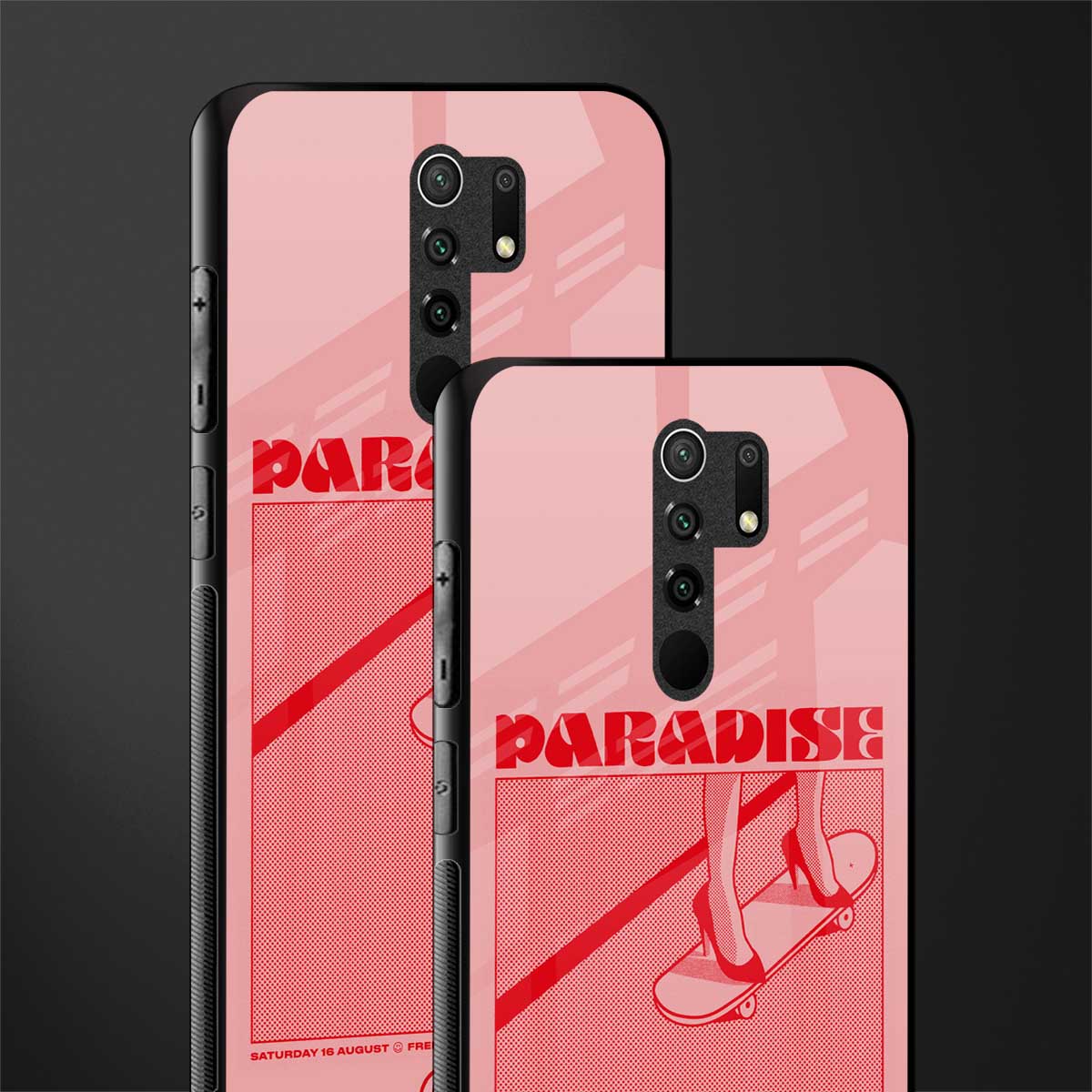 paradise glass case for redmi 9 prime image-2