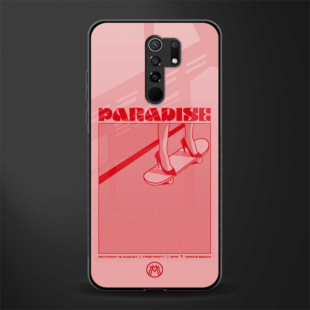 paradise glass case for redmi 9 prime image