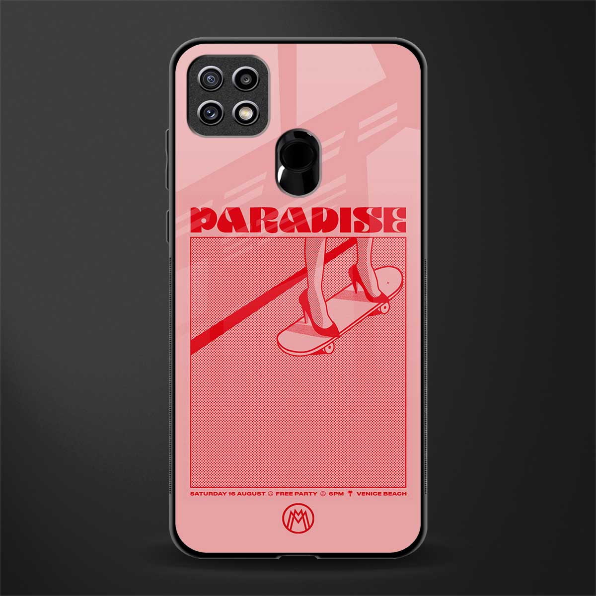 paradise glass case for oppo a15 image