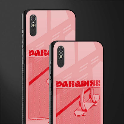 paradise glass case for redmi 9a image-2