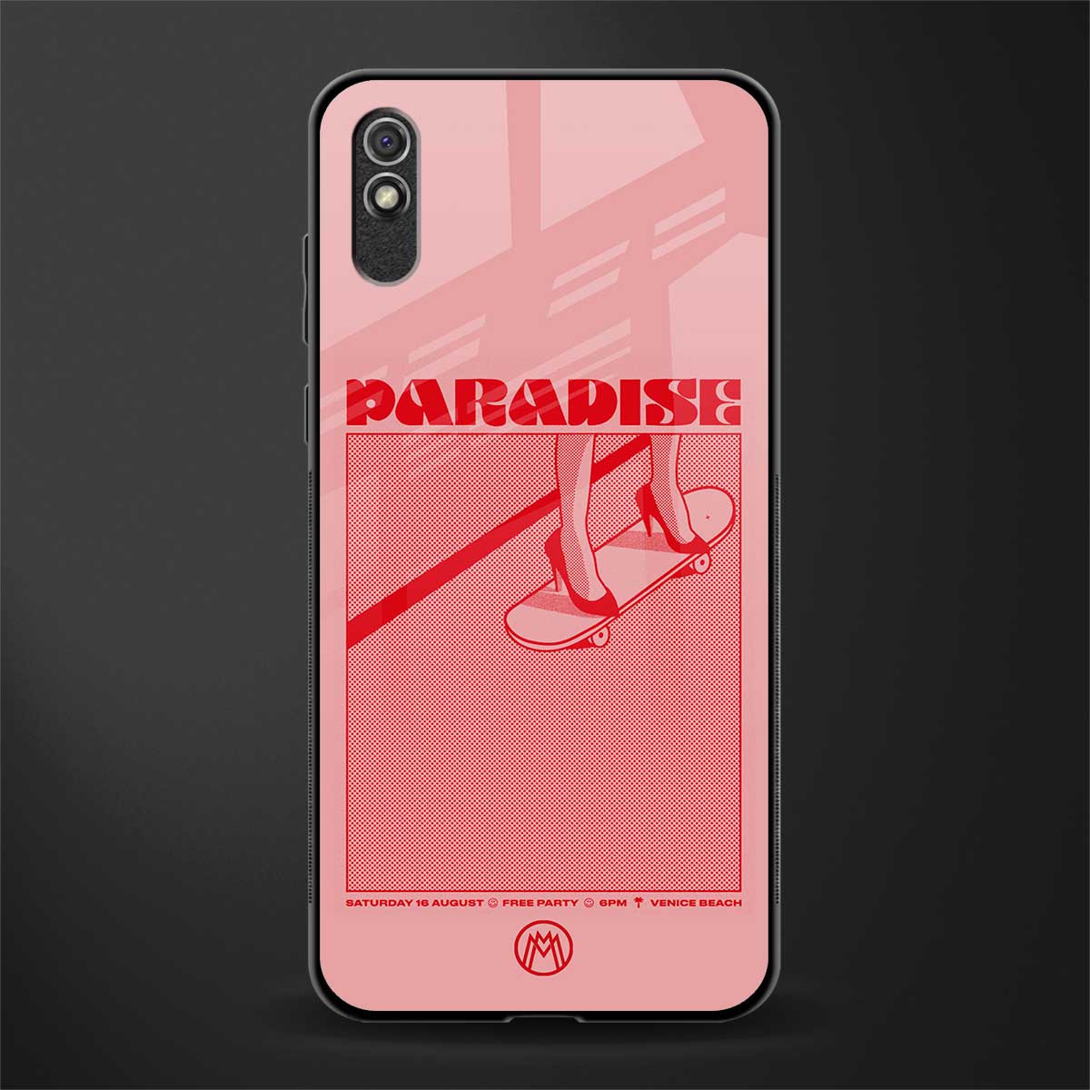 paradise glass case for redmi 9a image