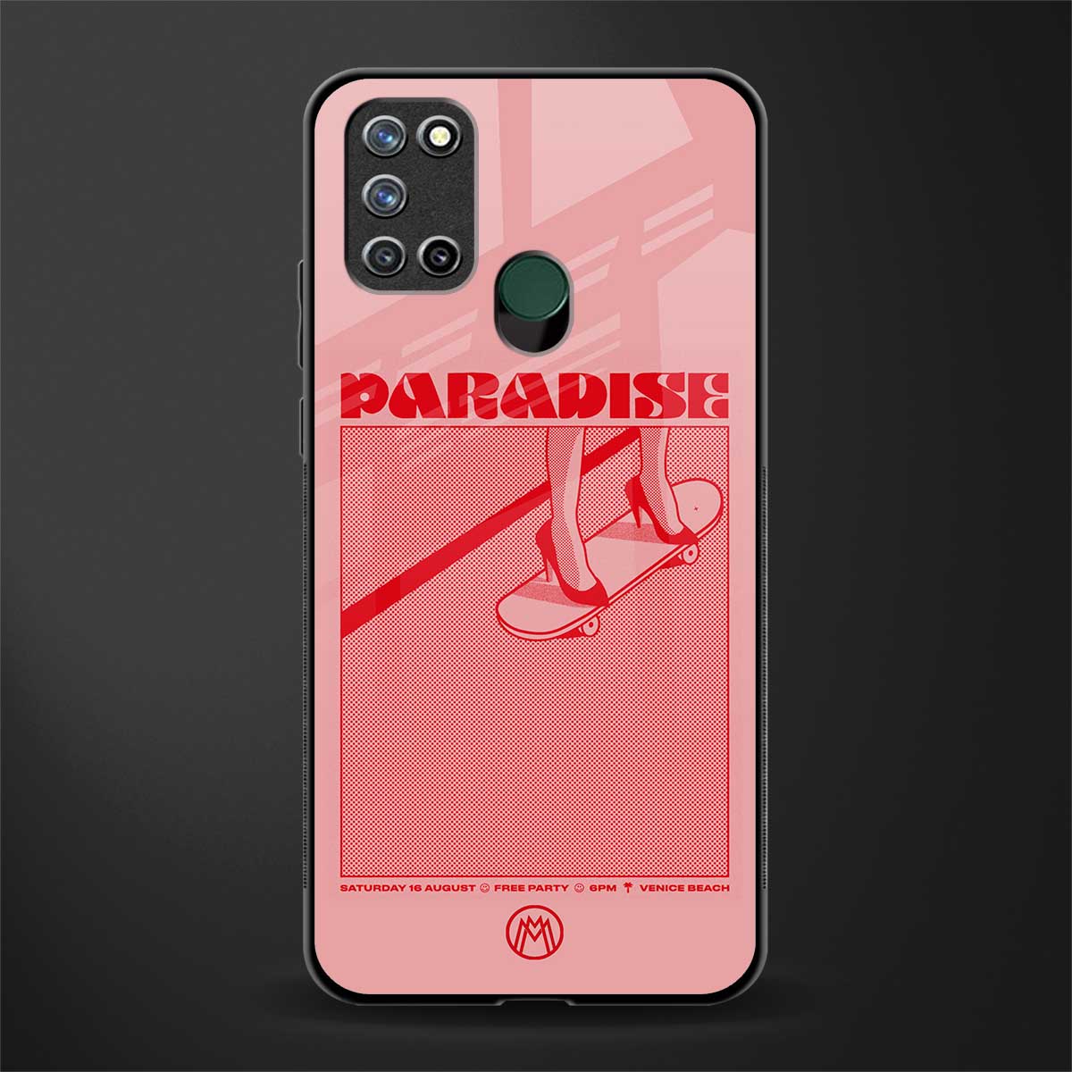 paradise glass case for realme 7i image