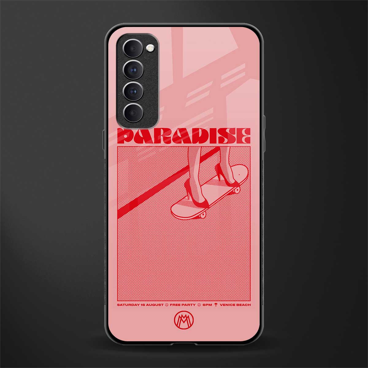 paradise glass case for oppo reno 4 pro image