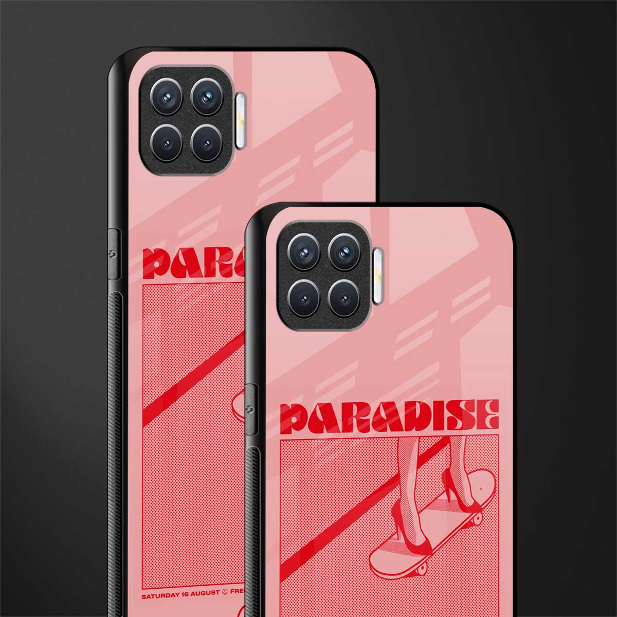 paradise glass case for oppo f17 image-2