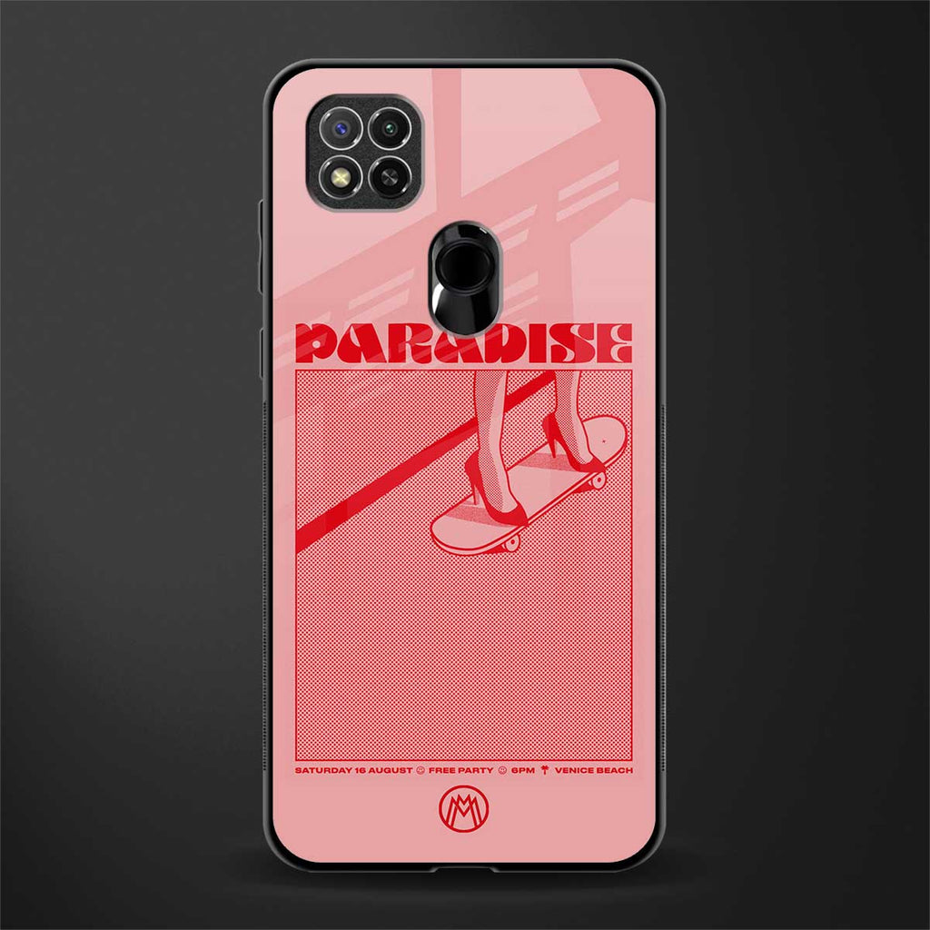 paradise glass case for redmi 9c image