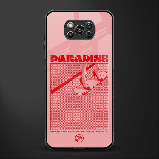 paradise glass case for poco x3 image