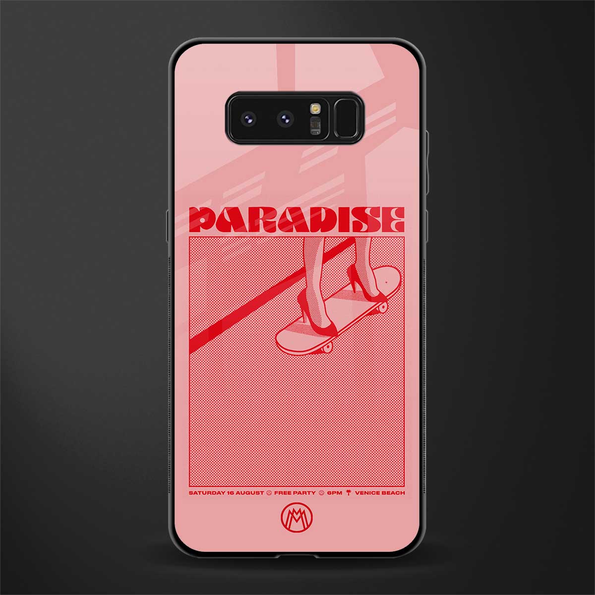 paradise glass case for samsung galaxy note 8 image