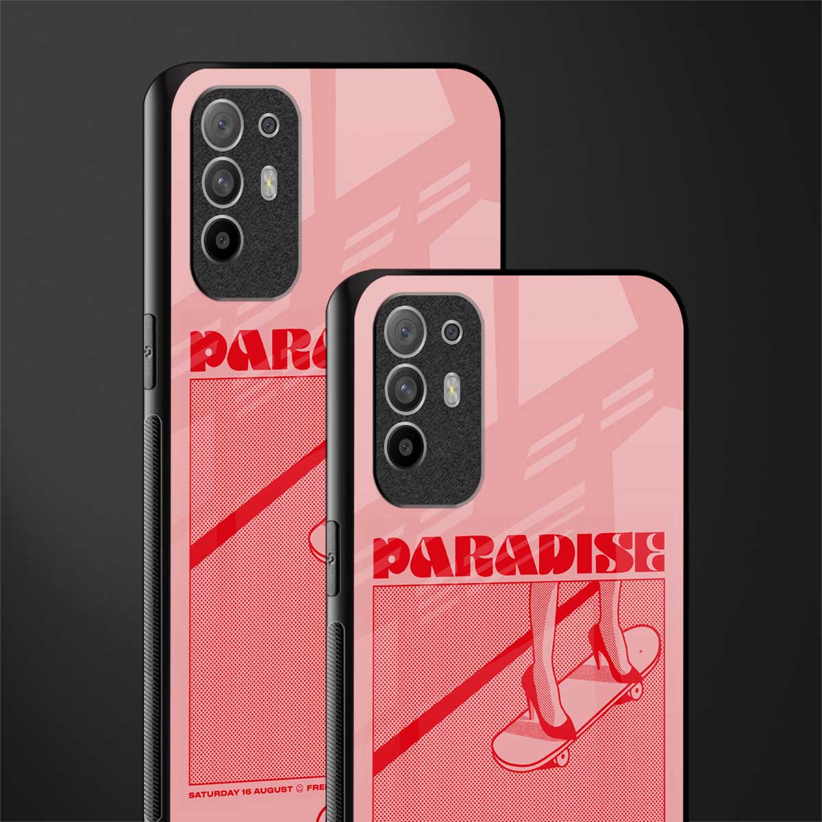 paradise glass case for oppo f19 pro plus image-2