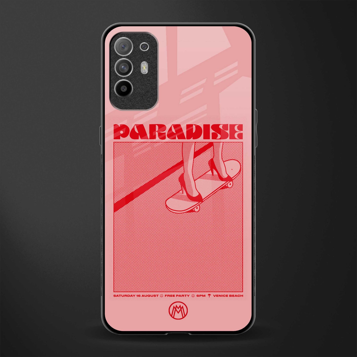 paradise glass case for oppo f19 pro plus image