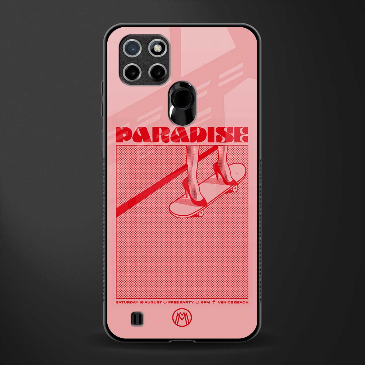 paradise glass case for realme c21 image