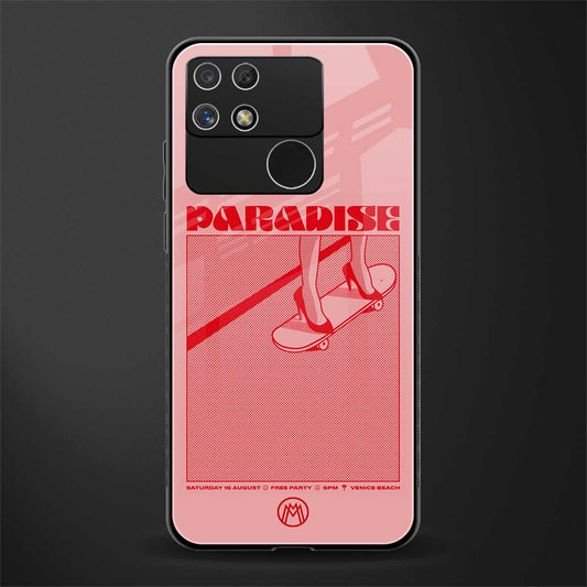 paradise back phone cover | glass case for realme narzo 50a