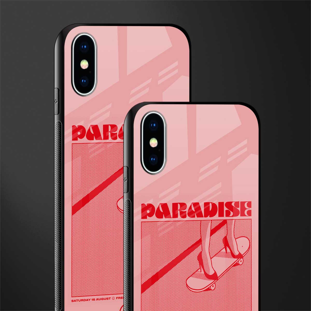 paradise glass case for iphone xs image-2