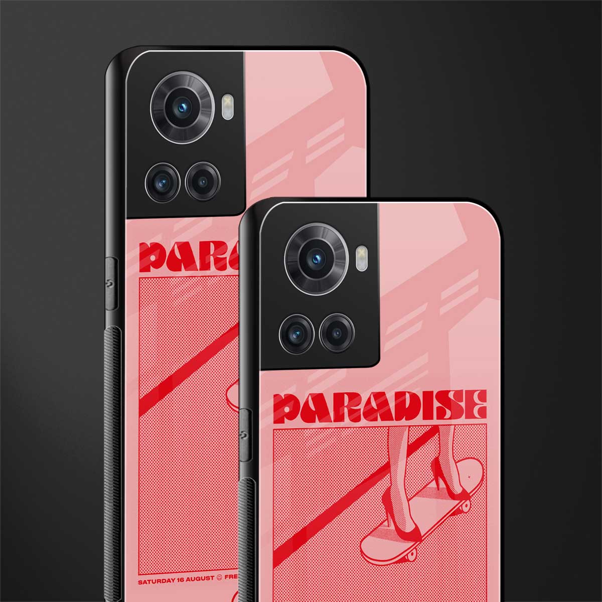 paradise back phone cover | glass case for oneplus 10r 5g