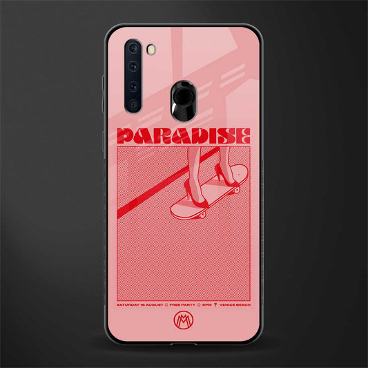 paradise glass case for samsung a21 image