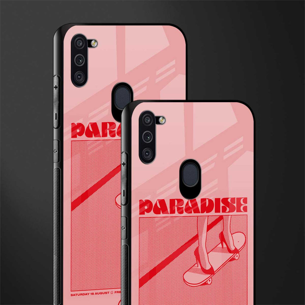 paradise glass case for samsung galaxy m11 image-2
