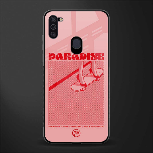 paradise glass case for samsung galaxy m11 image