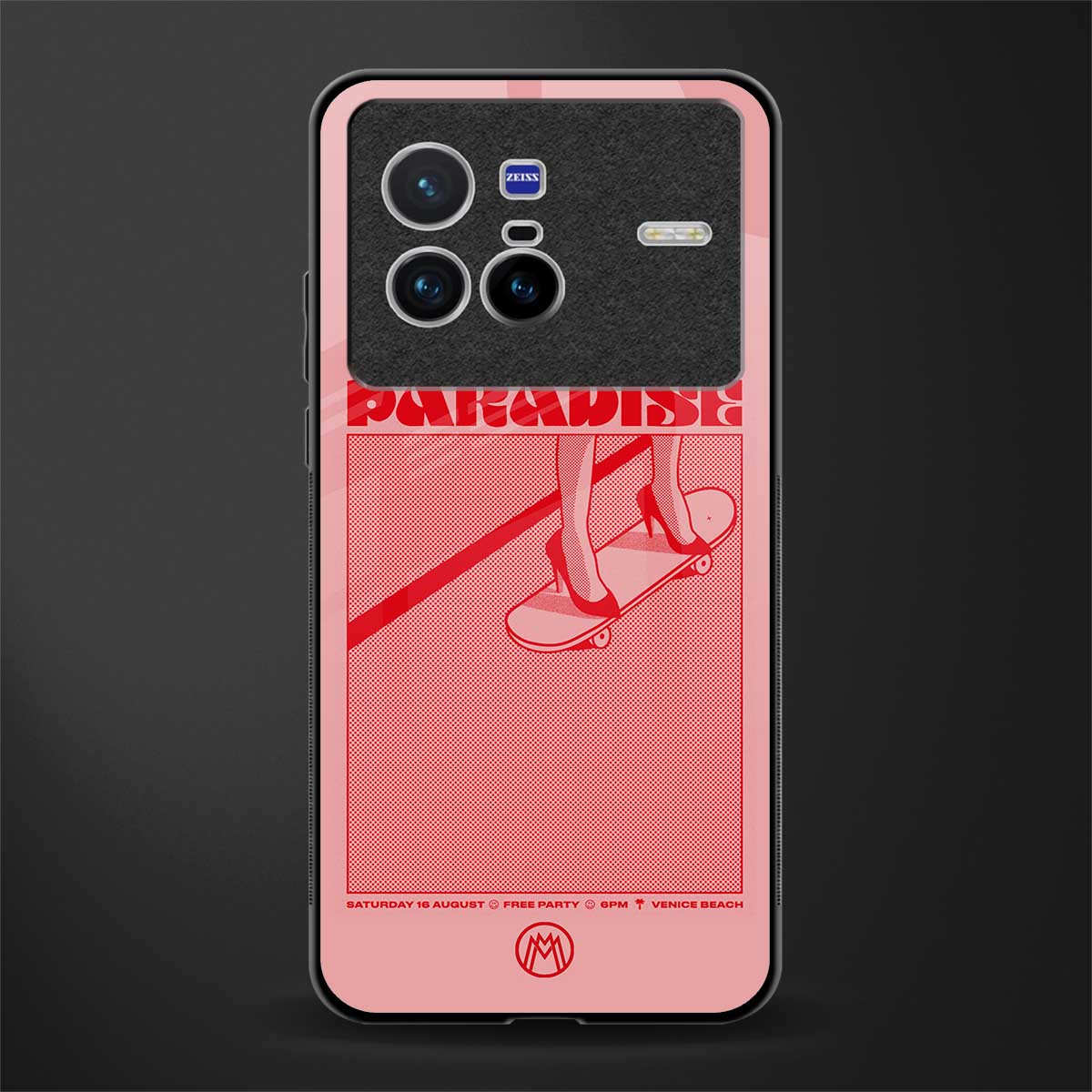 paradise glass case for vivo x80 image