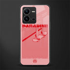 paradise back phone cover | glass case for vivo v25-5g