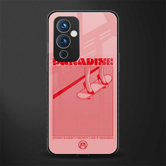 paradise back phone cover | glass case for oneplus 9