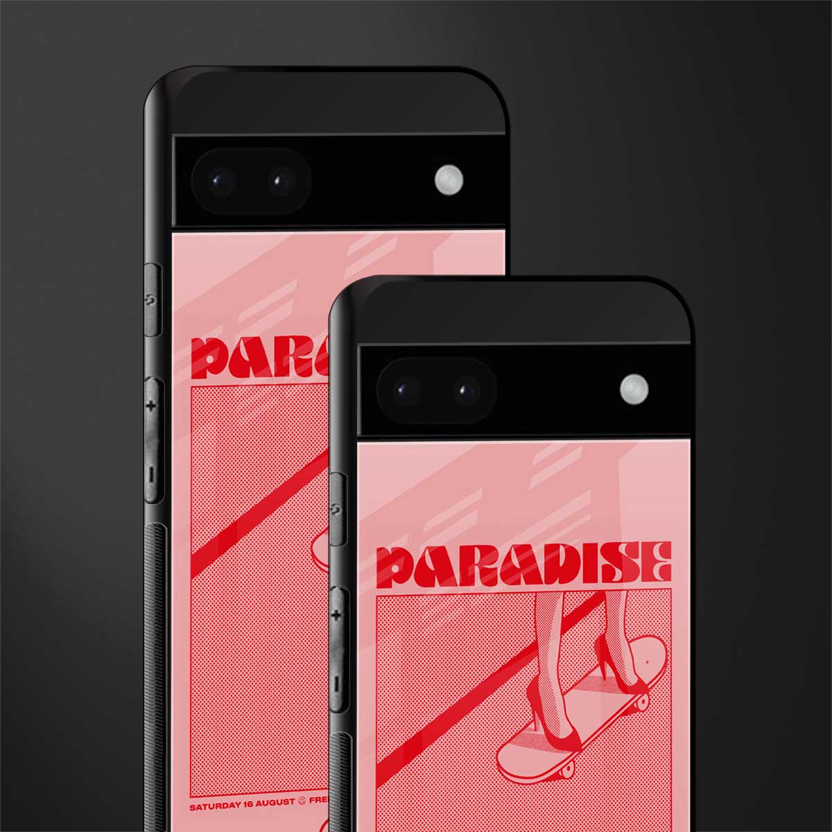 paradise back phone cover | glass case for google pixel 6a