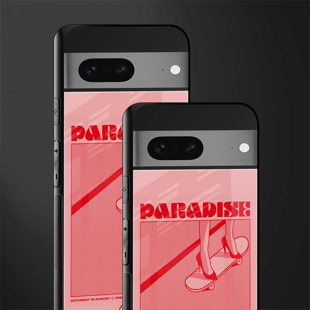 paradise back phone cover | glass case for google pixel 7