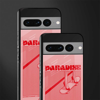 paradise back phone cover | glass case for google pixel 7 pro