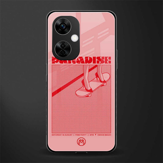paradise back phone cover | glass case for oneplus nord ce 3 lite