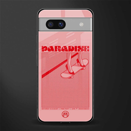 paradise back phone cover | glass case for Google Pixel 7A