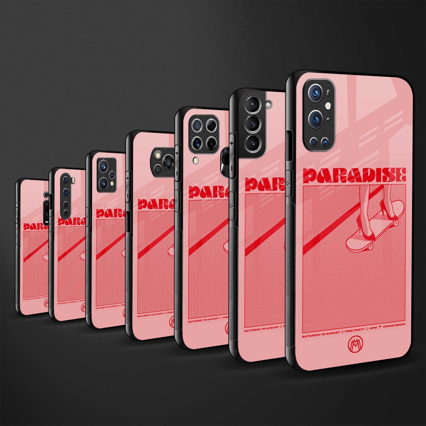 paradise back phone cover | glass case for vivo y73