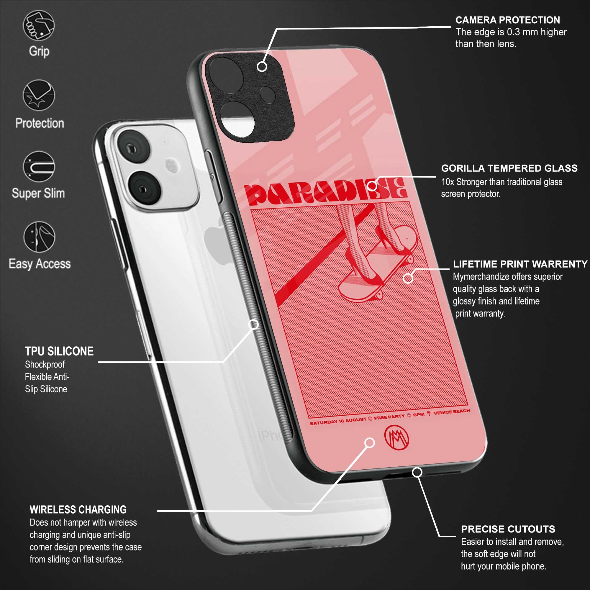 paradise glass case for vivo y20 image-4