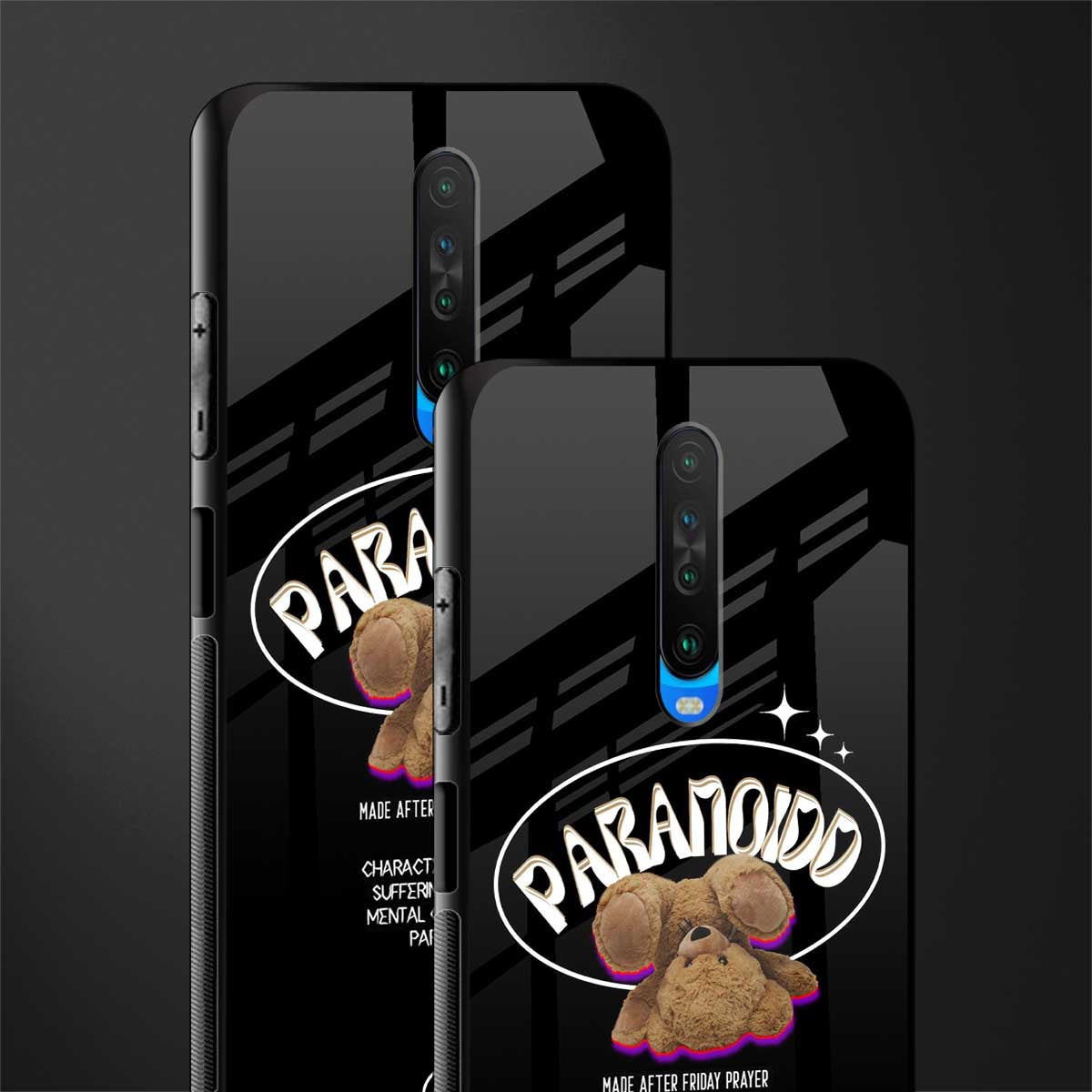 paranoid glass case for poco x2 image-2