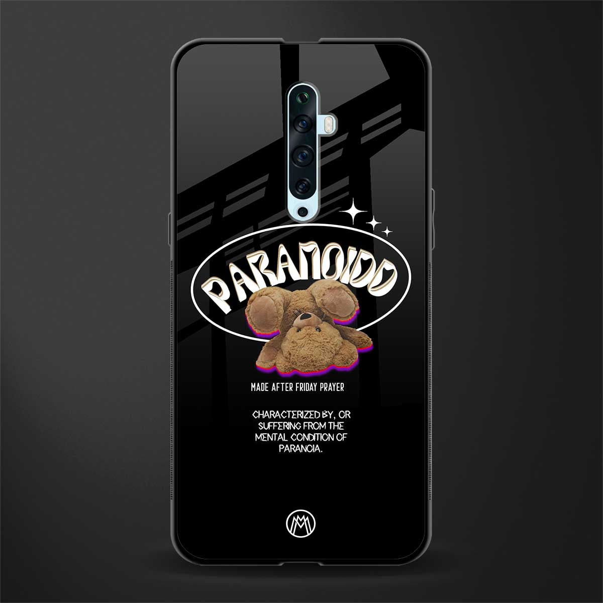 paranoid glass case for oppo reno 2z image