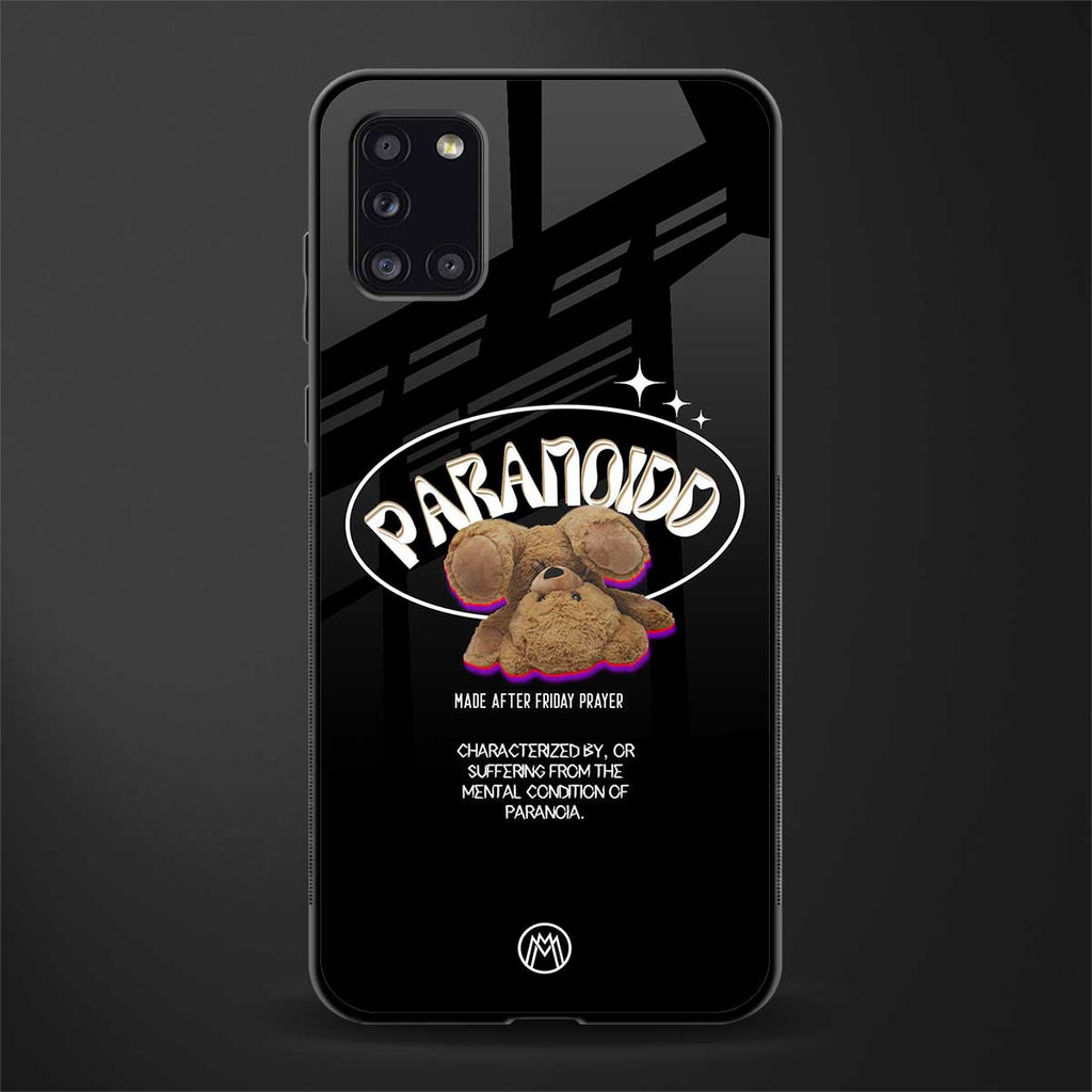 paranoid glass case for samsung galaxy a31 image