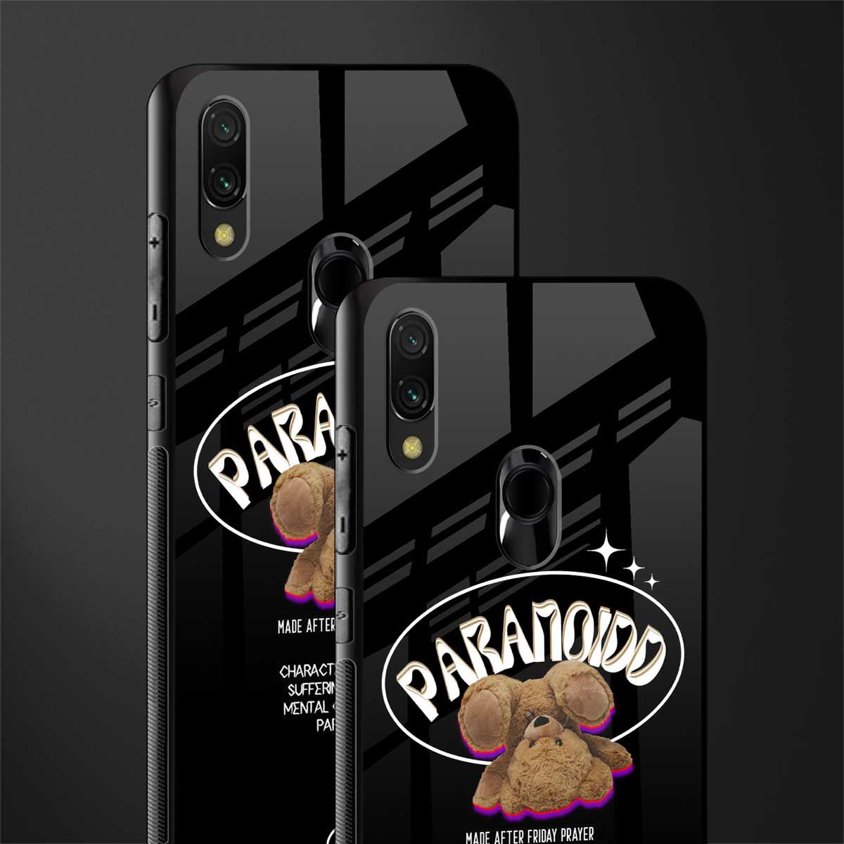 paranoid glass case for redmi note 7 pro image-2