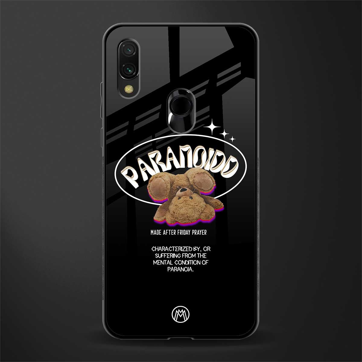 paranoid glass case for redmi 7redmi y3 image