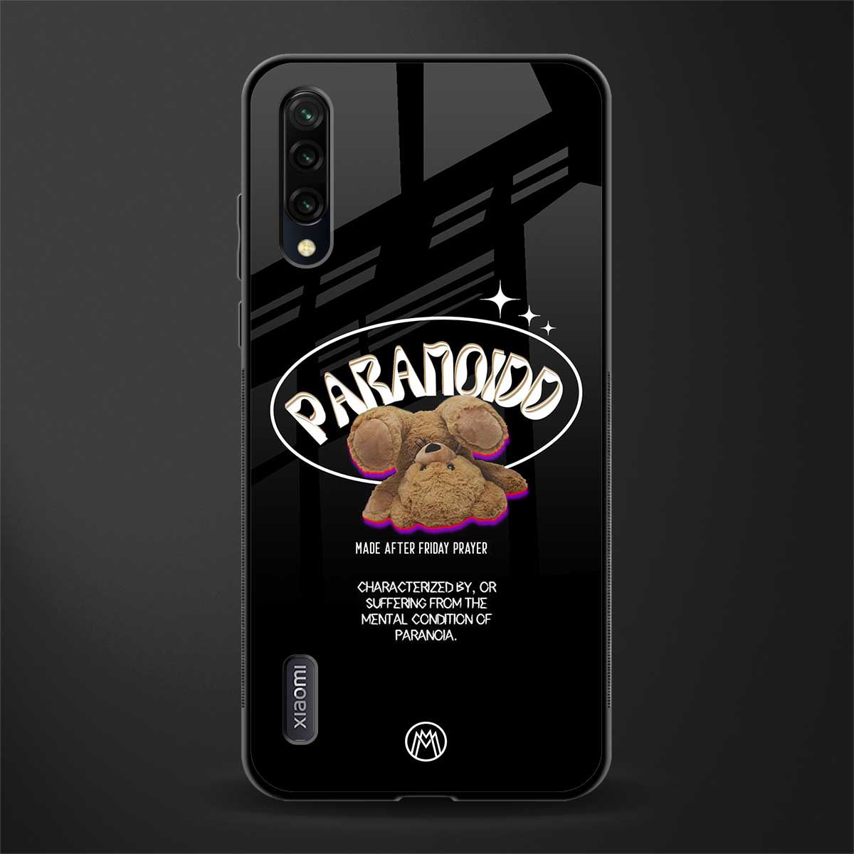 paranoid glass case for mi a3 redmi a3 image