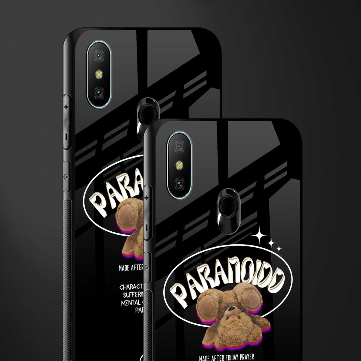 paranoid glass case for redmi 6 pro image-2