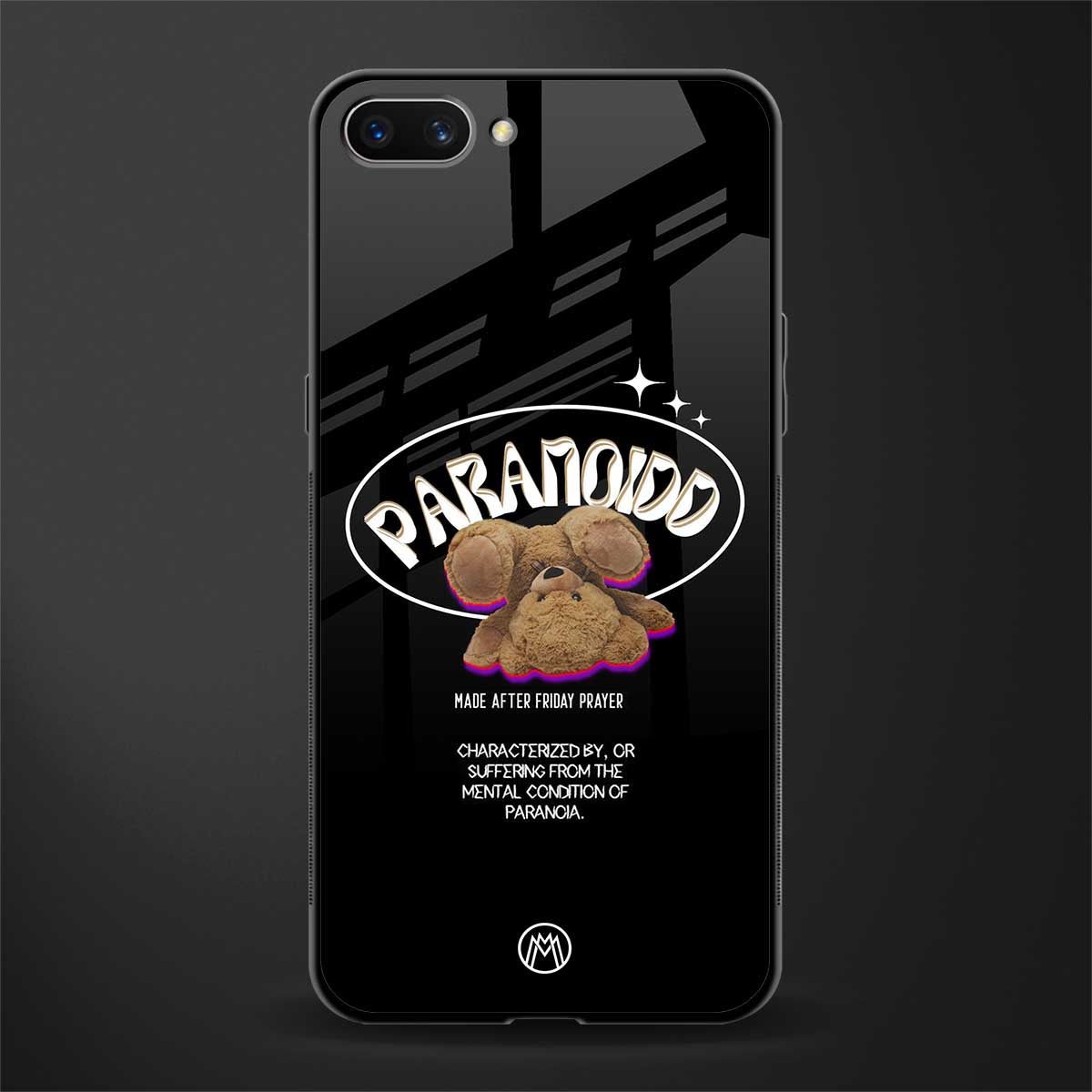 paranoid glass case for realme c1 image