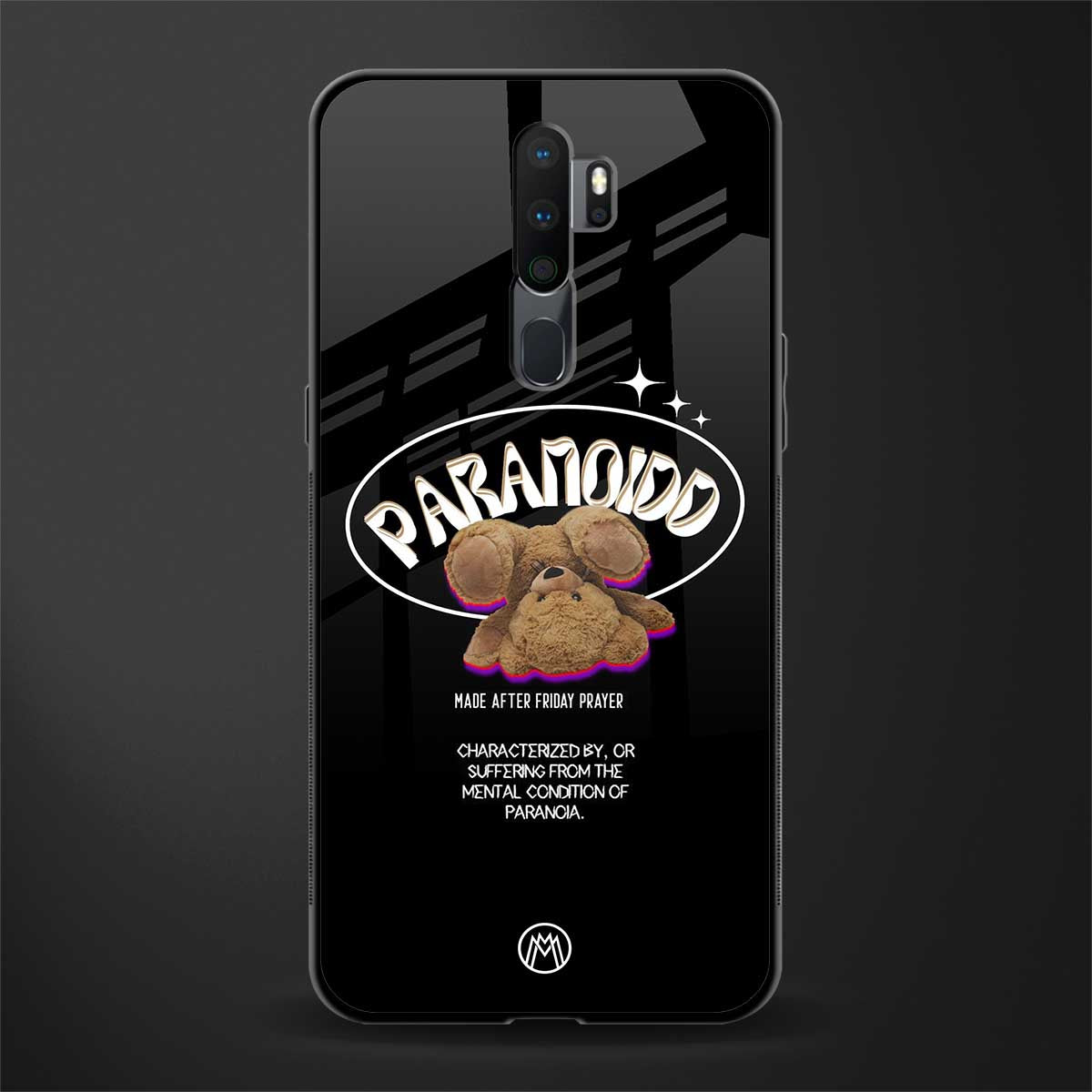 paranoid glass case for oppo a5 2020 image