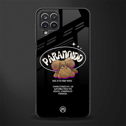 paranoid back phone cover | glass case for samsung galaxy a22 4g