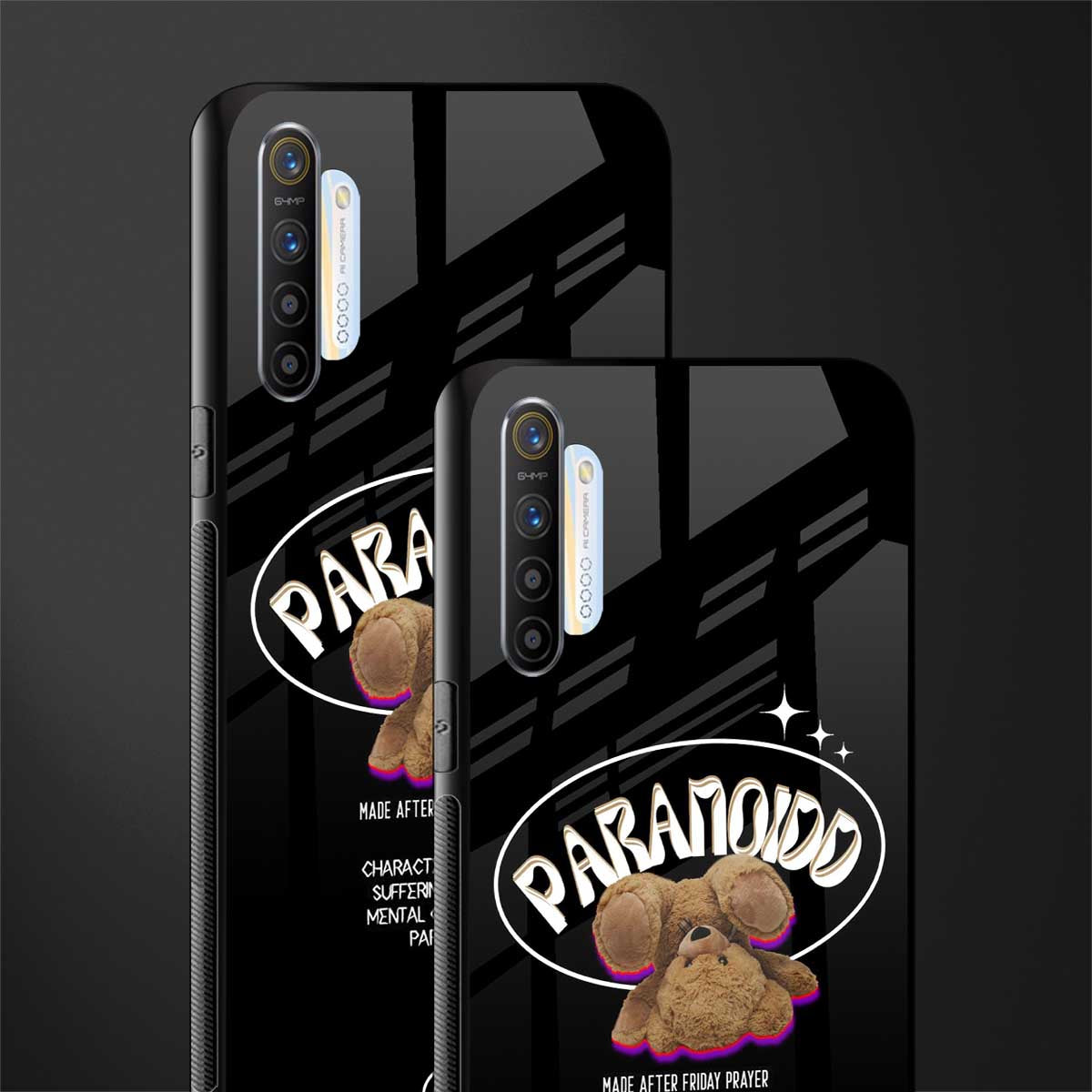 paranoid glass case for realme xt image-2