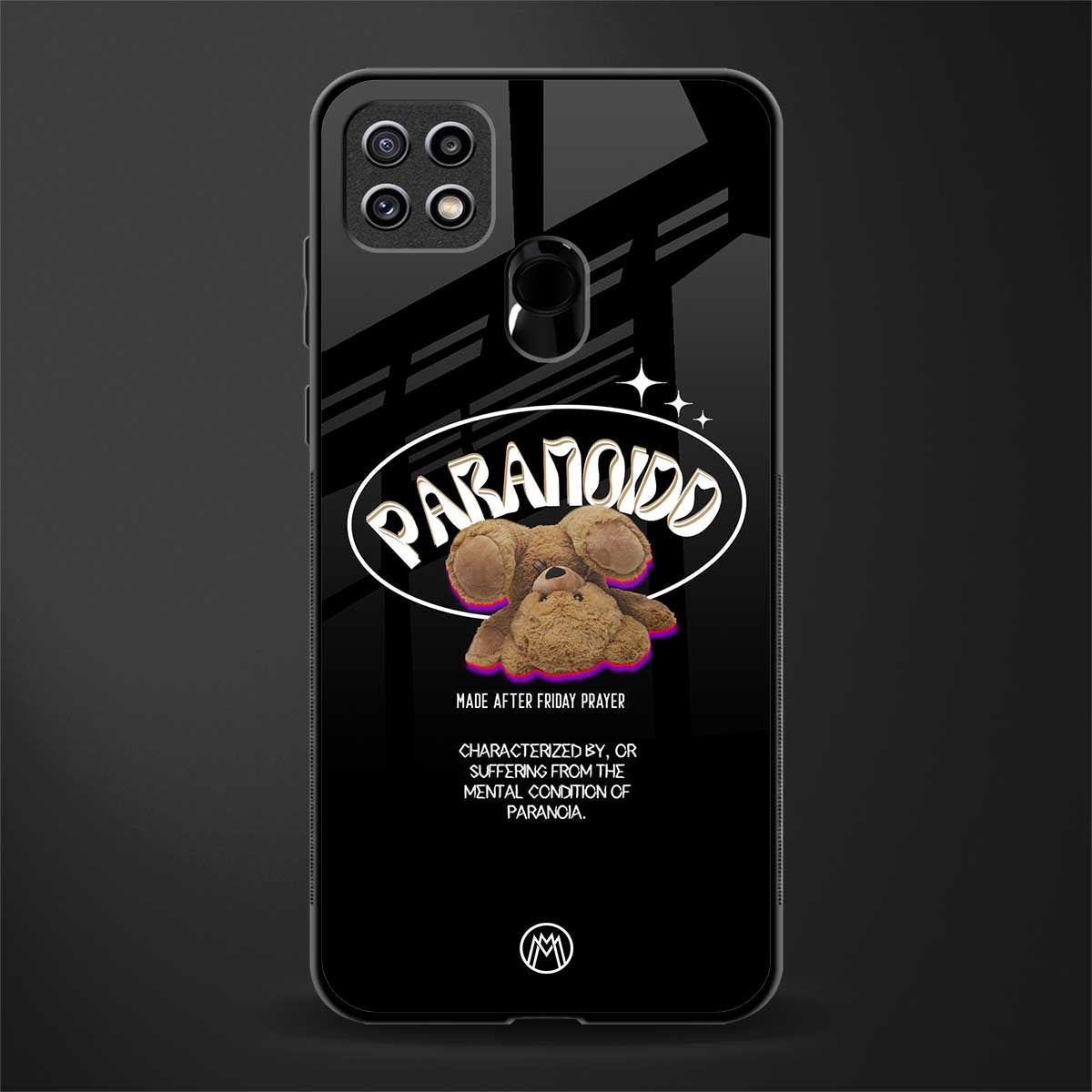 paranoid glass case for oppo a15s image
